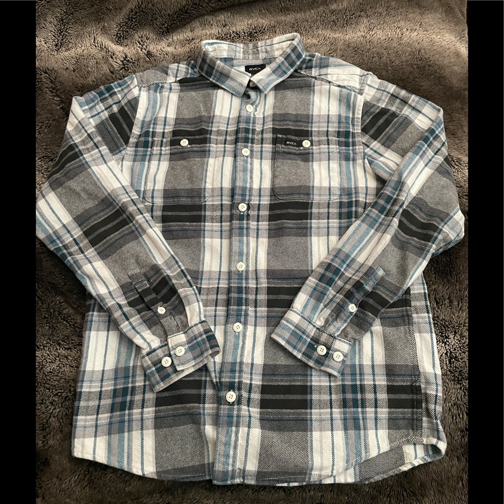 RVCA Button Down Shirt Long Sleeve